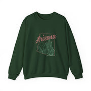 Arizona AZ Pride State Map Cactus Desert Vintage Sweatshirt - Unisex Apparel