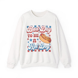 Funny BBQ Hot Dog Grilling Sweatshirt Independence Day Gift Unisex