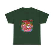 Christmas in July Funny Santa Summer Beach Vibes Hawaiian T-Shirt - Unisex Apparel