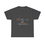 No Kings In America Protest Save Democracy Flag T-Shirt - Unisex Apparel