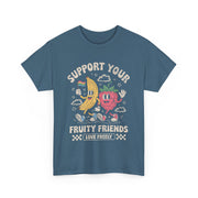 Retro Fruit LGBT Pride Support T-Shirt  Support Your Fruity Friends Unisex Apparel