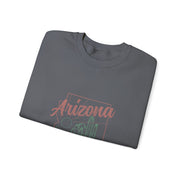 Arizona AZ Pride State Map Cactus Desert Vintage Sweatshirt - Unisex Apparel
