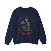 Immigrants Make America Great Floral Human Rights USA Sweatshirt Unisex Gift