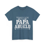 Tengo Dos Titulos Papa Abuelo Funny Spanish Father's Day T-Shirt Gift for Him