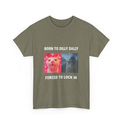 Funny Cat Meme Tank Top - Born to Dilly Dally - Unisex Apparel
