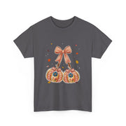 Coquette Bow Lace Pumpkin Thanksgiving Women's T-Shirt