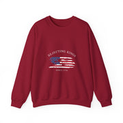 Funny Rejecting Kings Since 1776 Democracy America US Flag Sweatshirt - Unisex Apparel
