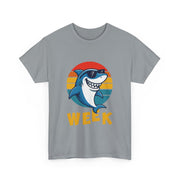 Retro Vintage Shark Fin Week 2025 Shark Lover Ocean Wildlife Unisex T-Shirt
