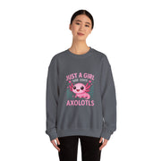 Kawaii Axolotl Sweatshirt for Girls and Kids