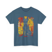 Womens Pop Art Dog 90s Graffiti V-Neck T-Shirt Gift for Her