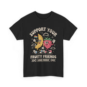 Retro Fruit LGBT Pride Support T-Shirt  Support Your Fruity Friends Unisex Apparel