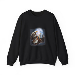 Funny Eagle Howling At The Moon Sweatshirt for Bird Lovers