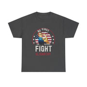 Vintage Fight Oligarchy America Flag T-Shirt for Women Gift for Her