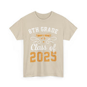 8th Grade Class of 2025 Graduation T-Shirt – Proud Graduate Tee with School Year Print for Students
