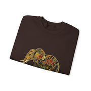 Beautiful Elephant Floral Flower Design Unisex Sweatshirt