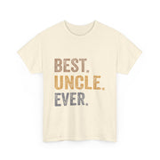 Best Uncle Ever T-Shirt – Funny Gift from Niece with Bold Lettering for Father’s Day or Birthday