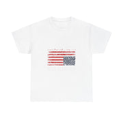 No Kings in America Distress Flag Upside Down We the People T-Shirt - Unisex Apparel
