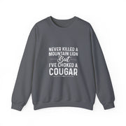 Funny Cougar Hunting Sweatshirt Gift for Men