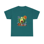 Avocado Horror Boo Ghost Halloween Vegan Cosplay Fruit T-Shirt - Unisex Apparel