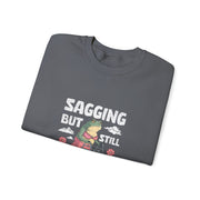 Funny Frog Meme Women's Sweatshirt - Sagging But Still Gagging