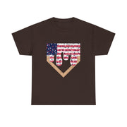 Baseball Drip Ice Cream Boy T-Shirt – Patriotic 4th of July Tee, American Flag Style, Summer Gift, Casual Wear, Fun & Festive Look