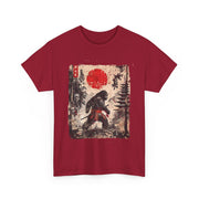 Funny Samurai Bigfoot Japanese Vintage Ukiyo-e Art Unisex T-Shirt