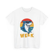 Retro Vintage Shark Fin Week 2025 Shark Lover Ocean Wildlife Unisex T-Shirt