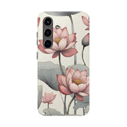 Vintage Lotus Blossom Phone Case Gift for Her - Trending Floral Design