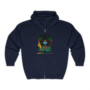 Afro Woman Medical Assistant Zip Hoodie – Empowering Juneteenth Nursing Design for Black Women in Healthcare