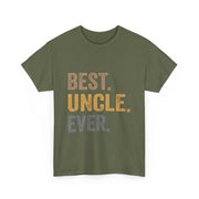 Best Uncle Ever T-Shirt – Funny Gift from Niece with Bold Lettering for Father’s Day or Birthday