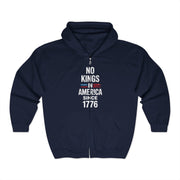 No Kings In America Since 1776 Zip Hoodie Unisex Gift