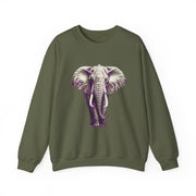 Majestic Elephant Safari Wildlife Artwork Sweatshirt Gift for Animal Lovers