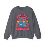 Inappropriate Funny Daddy's Lil Squirter Sweatshirt Gift for Her