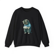 Funny Fat Cat Big Belly Cute Sweatshirt - Unisex Apparel