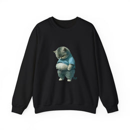 Funny Fat Cat Big Belly Cute Sweatshirt - Unisex Apparel