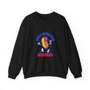 Hot Dog I'm Just Here For The Wieners Funny 4th of July Sweatshirt - Unisex Apparel