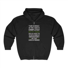 Bold Media Truth Protest Out Of Touch Zip Hoodie Unisex Gift