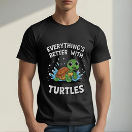 Cute Turtle Lover T-Shirt – Adorable Animal Graphic Tee for Boys, Girls & Turtle-Loving Adults